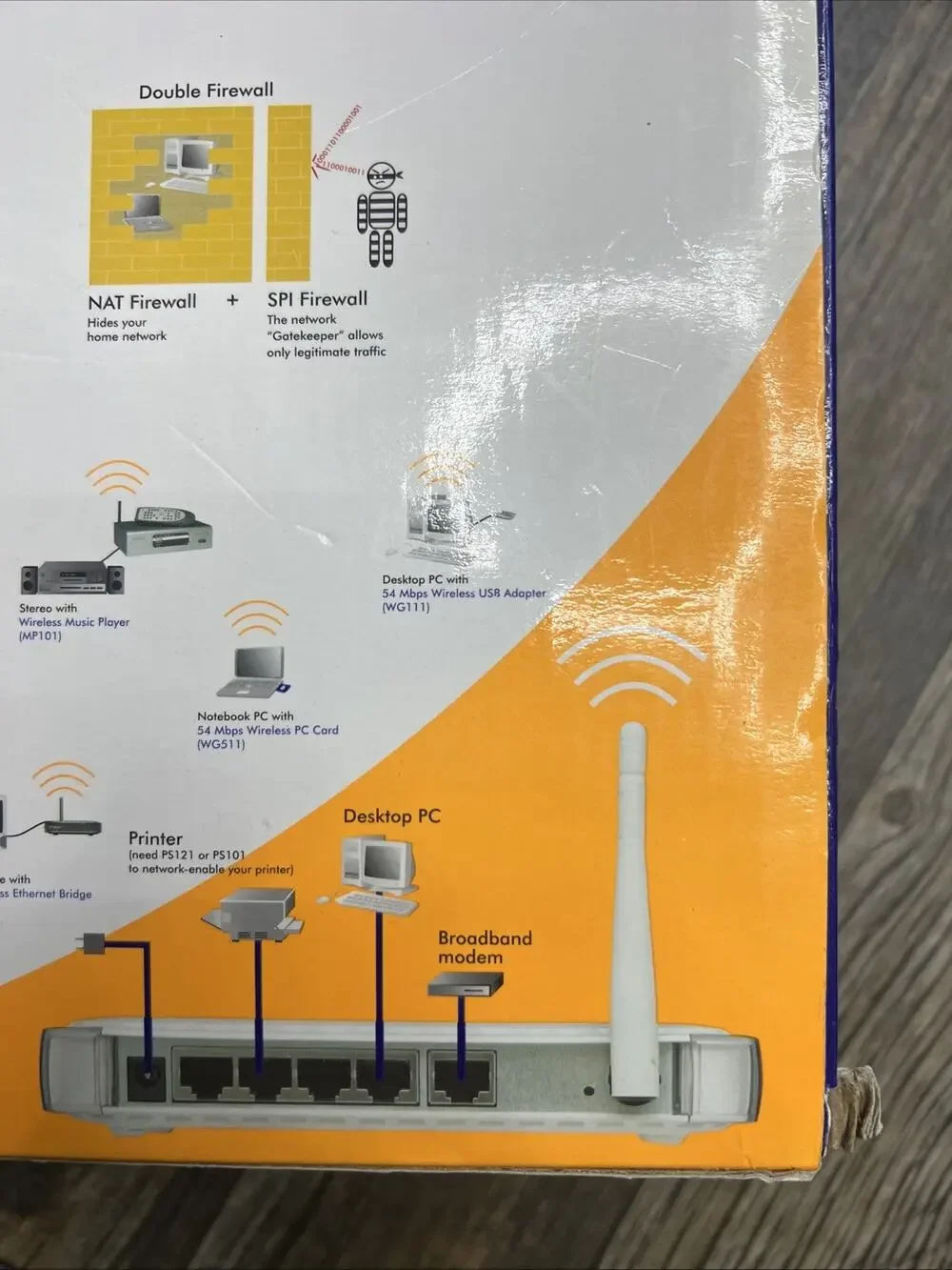 NETGEAR WGR614NA 54 Mbps Wireless G Router 4-Port 10/100 Sealed NIB - Picture 6 of 6